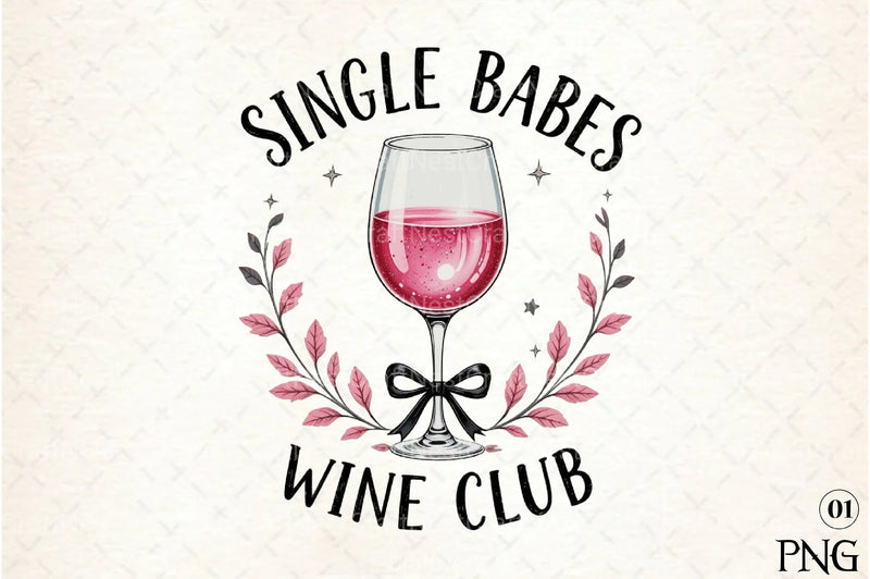 Single Babes Wine Club Clipart Bundle - CraftNest - Digital Crafting and Art
