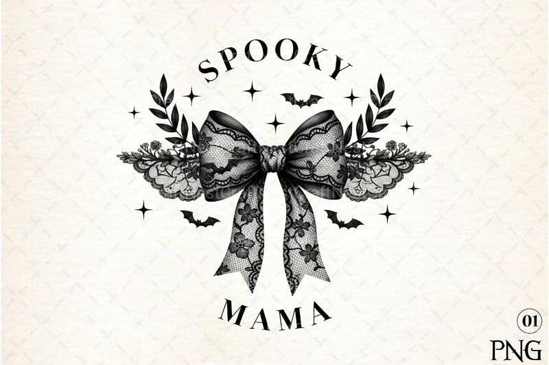 Coquette Halloween Spooky Mama Clipart Bundle - CraftNest - Digital Crafting and Art