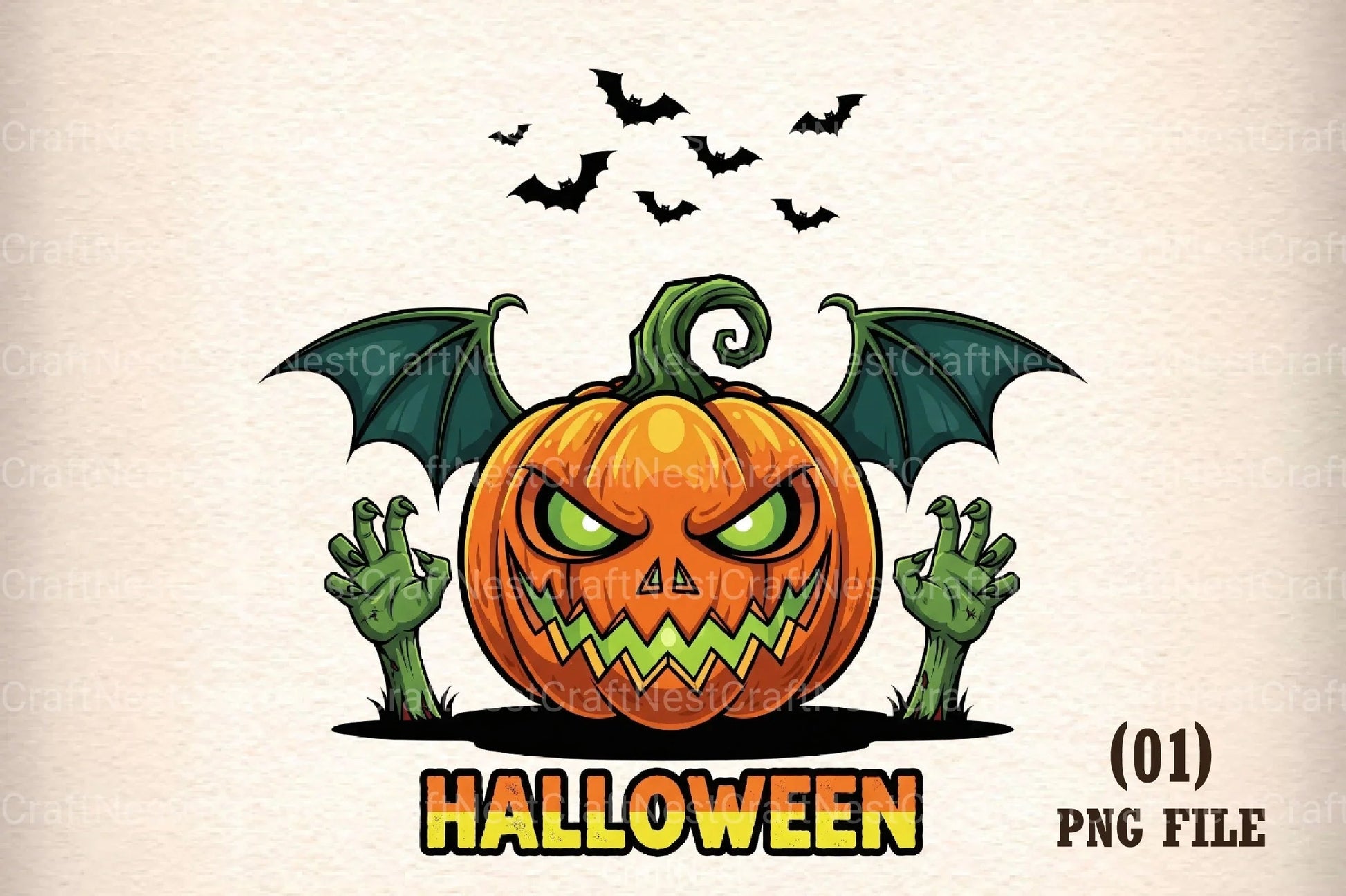 Spooky & Cute Halloween Clipart Bundle - CraftNest - Digital Crafting and Art