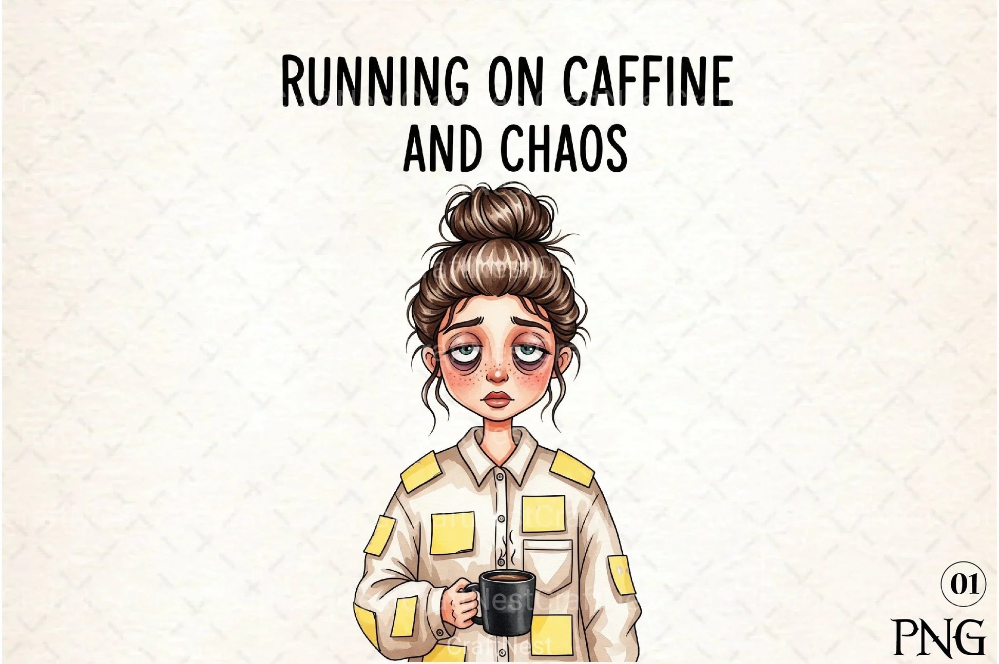 Sarcastic Funny Girl Can't Adult Today Clipart Bundle 3 - CraftNest - Digital Crafting and Art