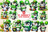 St. Patrick's Day Cute Penguin Clipart Bundle