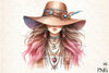 Tribal Boho Girl Clipart Bundle