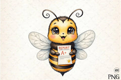 Back to School Bee Clipart Bundle 11 - CraftNest - Digital Crafting and Art