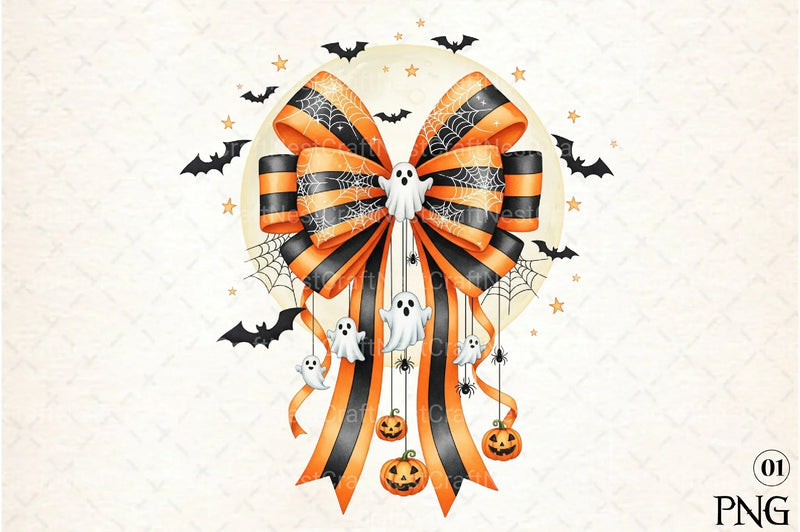 Halloween Coquette Bow Clipart Bundle 1 - CraftNest - Digital Crafting and Art
