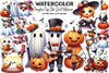 Pumpkin Pop Star Ghost Halloween Clipart Bundle