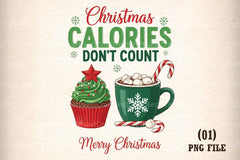 Christmas Calories Don't Count Clipart Bundle - CraftNest - Digital Crafting and Art