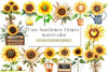Cute Sunflower Clipart Bundle