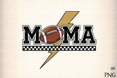Football Mom Clipart Bundle: Mama Lightning Football - CraftNest - Digital Crafting and Art