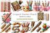 Leopard Teacher Pencil Clipart Bundle