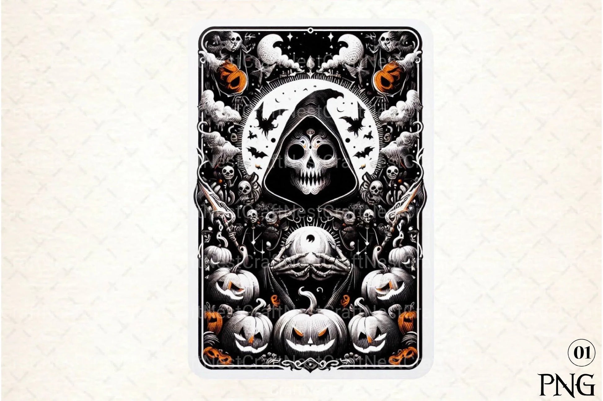 Halloween Tarot Card Clipart Bundle 77 - CraftNest - Digital Crafting and Art