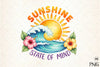 Summer Buho Flowers Sunshine Clipart Bundle