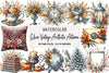Silver Vintage Autumn Clipart Bundle