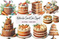 Carrot Cake Clipart Bundle - CraftNest - Digital Crafting and Art