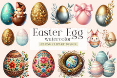 Easter Egg Clipart Bundle - CraftNest - Digital Crafting and Art