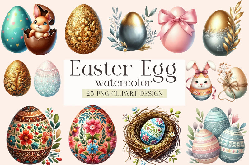 Easter Egg Clipart Bundle - CraftNest - Digital Crafting and Art