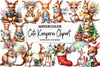 Cute Kangaroo Clipart Bundle
