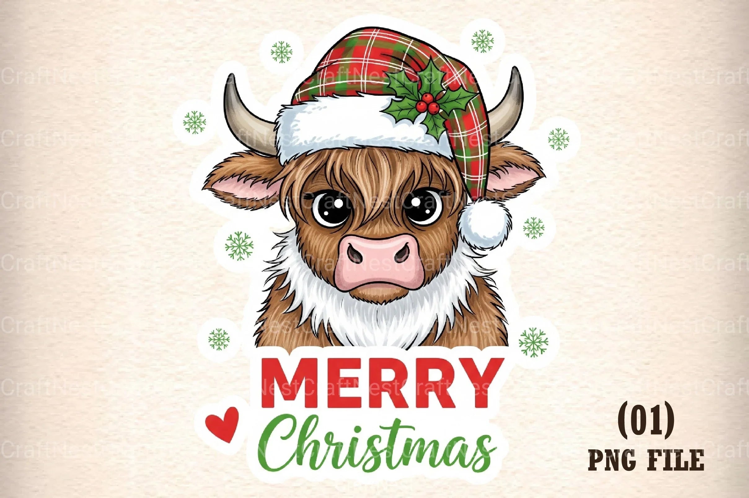 Merry Christmas Sticker Clipart Bundle - CraftNest - Digital Crafting and Art