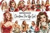 Christmas Pin-Up Girl Clipart Bundle