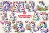 Cute Unicorns Clipart Bundle
