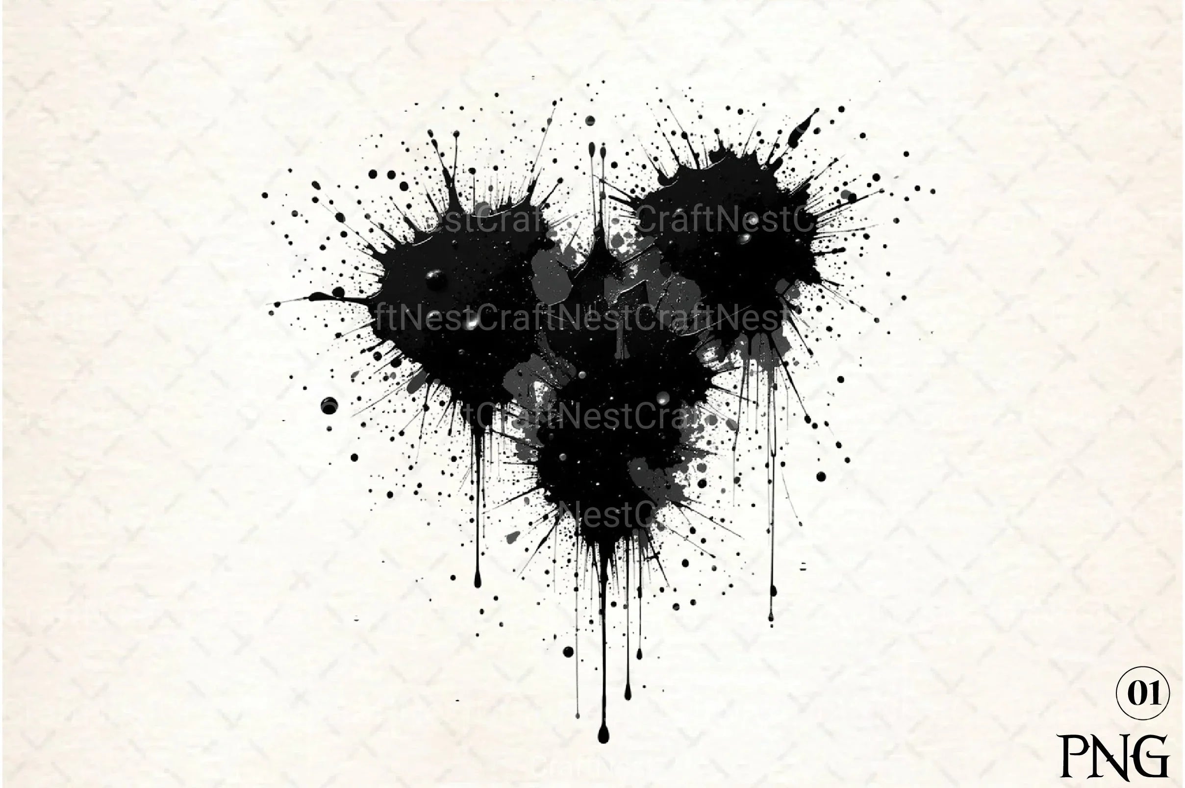 Vector Splatter Clipart Bundle - CraftNest - Digital Crafting and Art