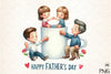 Kids Father’s Day Fist Bump Clipart Bundle