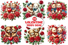 Valentine Teddy Bear Clipart Bundle 99 - CraftNest - Digital Crafting and Art