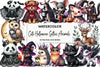 Cute Halloween Gothic Animals Clipart Bundle