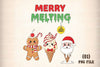 Merry & Melting Christmas Ice Cream Clipart Bundle
