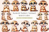 Kawaii Safari Animal Clipart Bundle