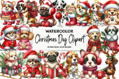 Christmas Dog Clipart Bundle - CraftNest - Digital Crafting and Art