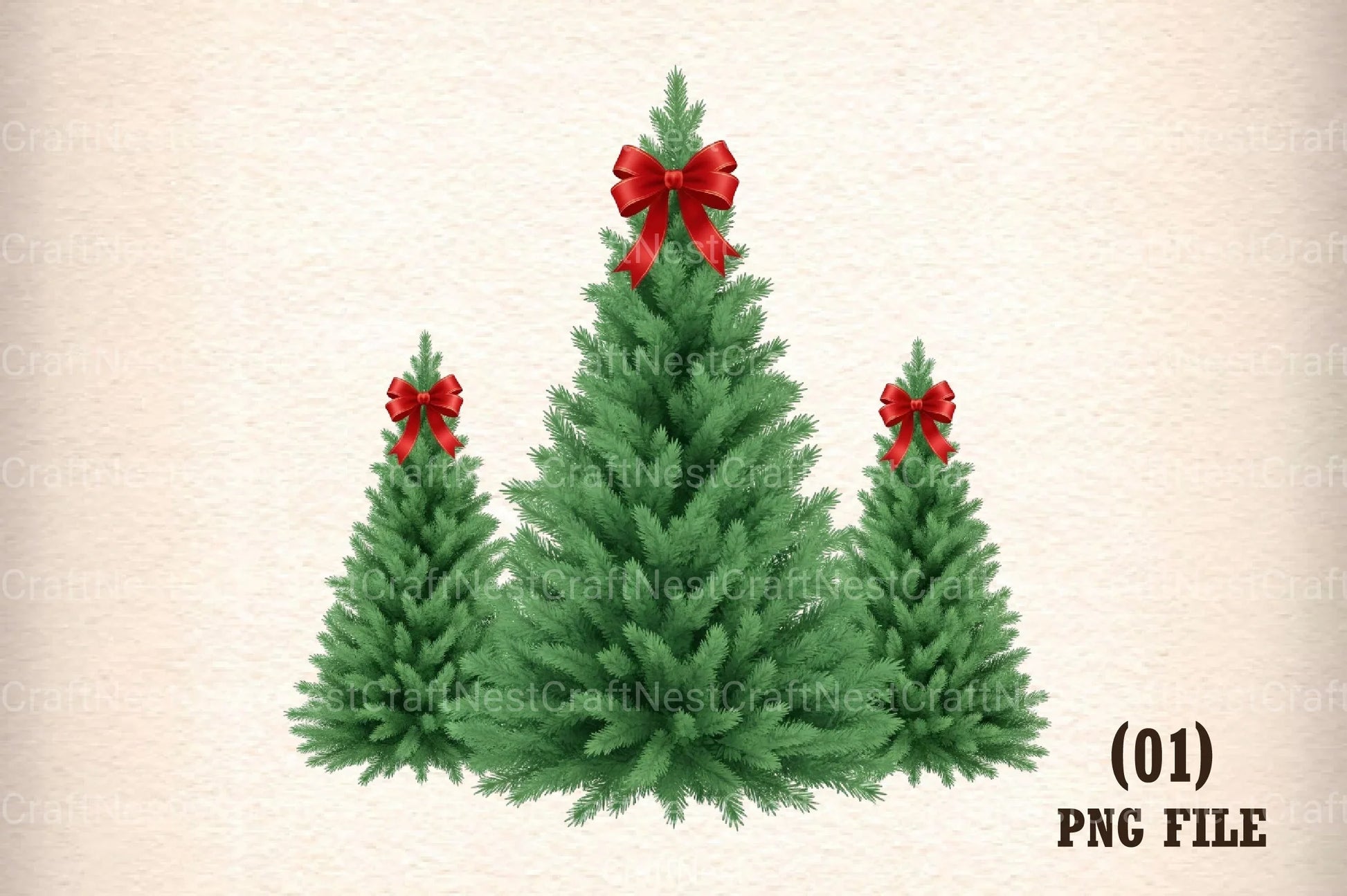 Christmas Tree Embroidery Design Clipart Bundle - CraftNest - Digital Crafting and Art