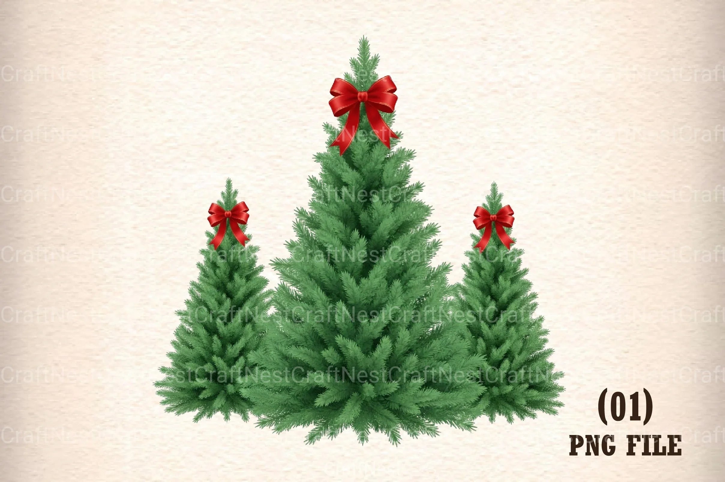 Christmas Tree Embroidery Design Clipart Bundle - CraftNest - Digital Crafting and Art