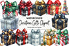 Christmas Gifts Clipart Bundle