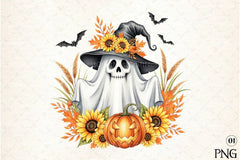 Funny Halloween Ghost Clipart Bundle 1 - CraftNest - Digital Crafting and Art