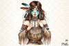 Tribal Boho Girl Clipart Bundle