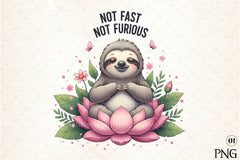 Funny Sloth Quotes Clipart Bundle 232 - CraftNest - Digital Crafting and Art