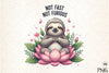 Funny Sloth Quotes Clipart Bundle
