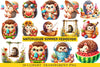 Summer Hedgehog Clipart Bundle