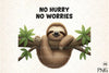 Funny Sloth Quotes Clipart Bundle