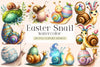 Easter Snail Clipart Bundle
