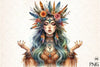 Tribal Boho Girl Clipart Bundle