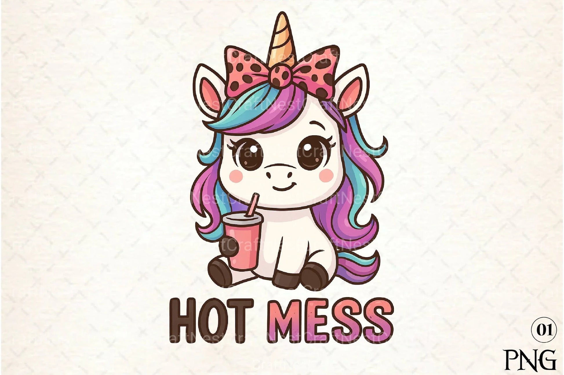 Chibi Unicorn Vector Clipart Bundle - CraftNest - Digital Crafting and Art