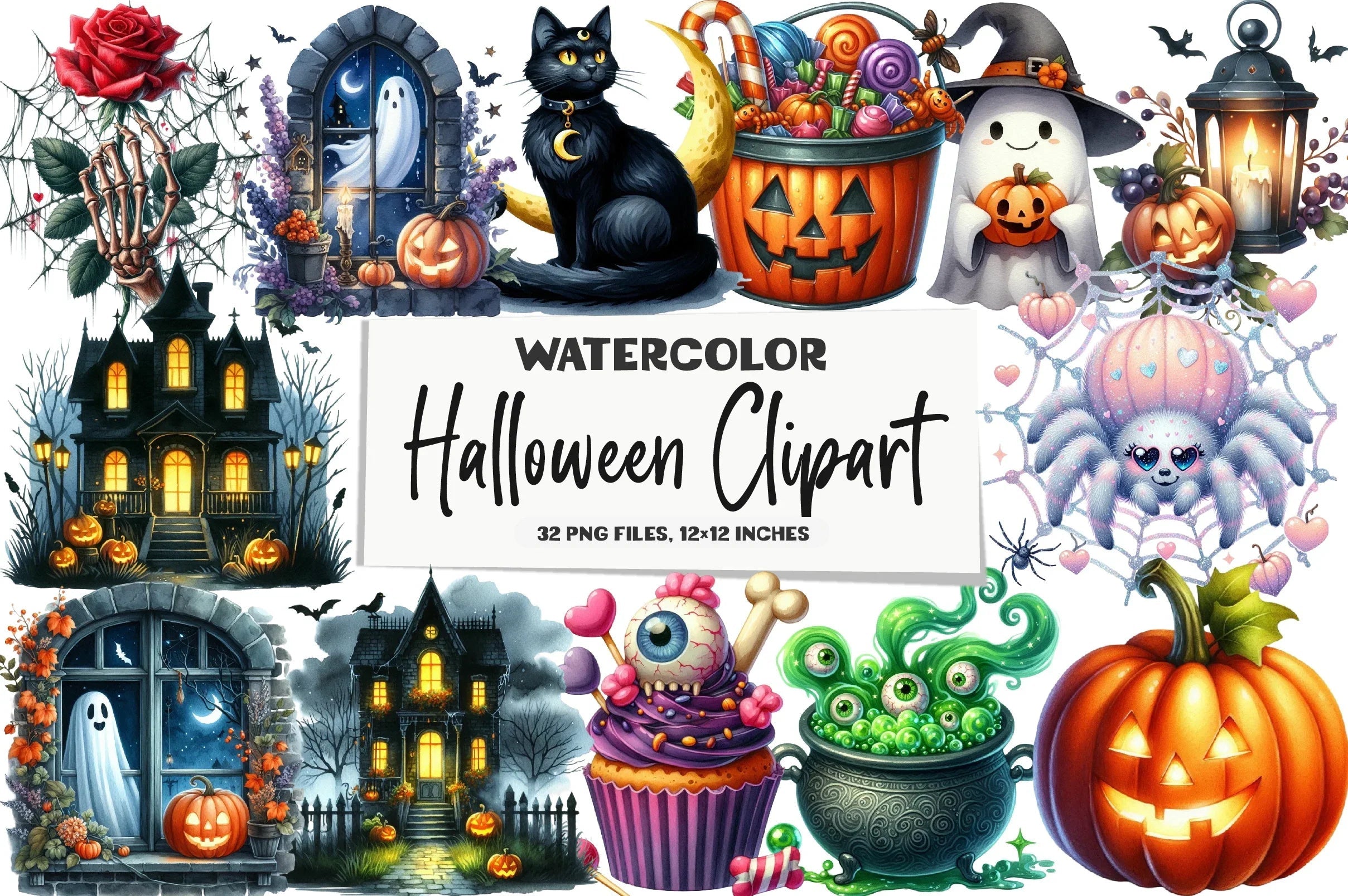 Halloween Clipart Bundle - CraftNest - Digital Crafting and Art