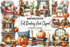 Fall Reading Nook Clipart Bundle