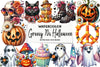 Groovy 70s Halloween Clipart Bundle