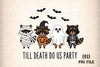 Funny Halloween Raccoon Dance Clipart Bundle