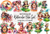 Hula Girl Clipart Bundle