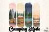 Camping Brushstroke Clipart Bundle