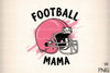 Football Mama Pink Helmet Clipart Bundle