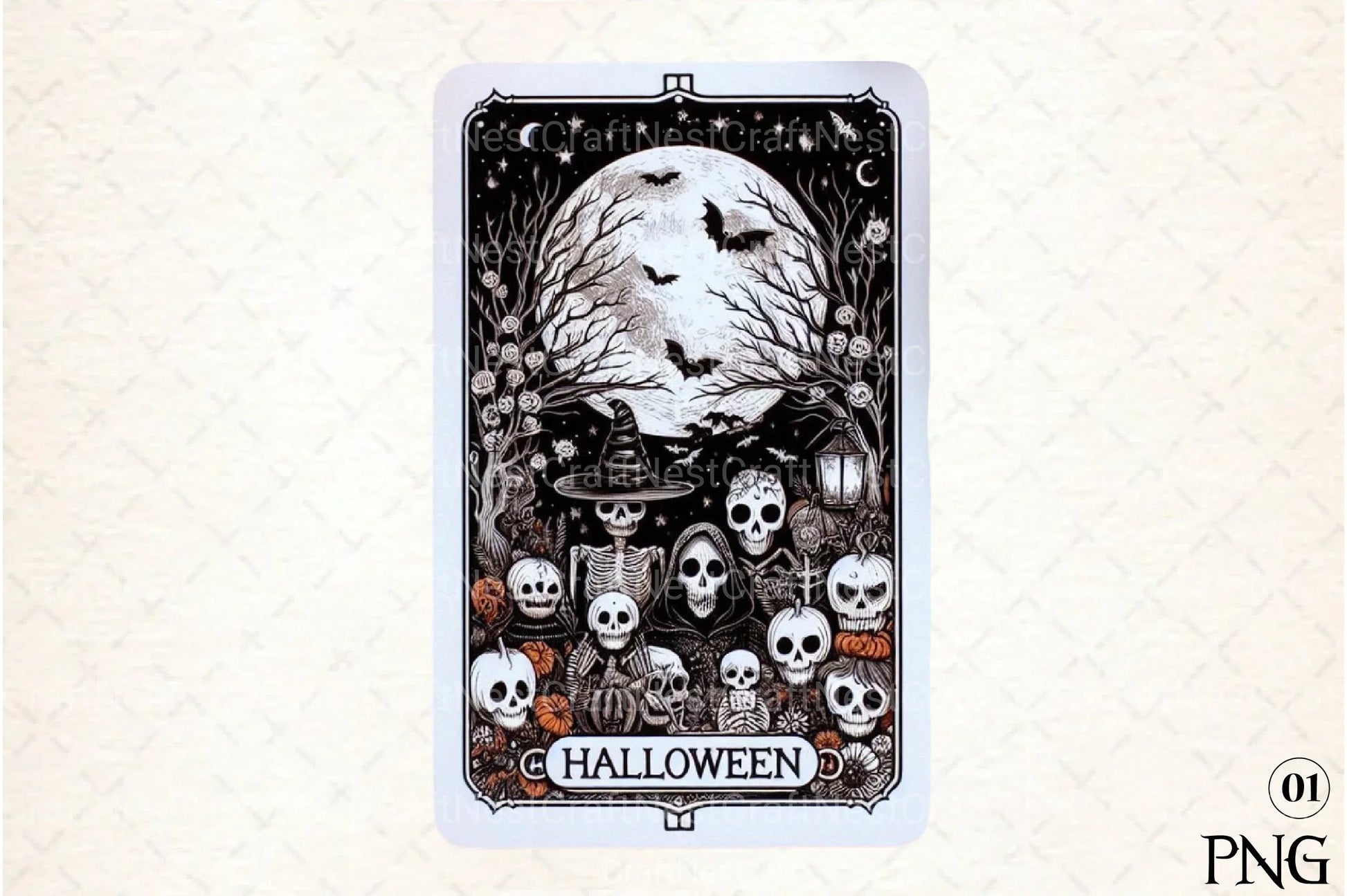 Halloween Tarot Card Clipart Bundle 178 - CraftNest - Digital Crafting and Art